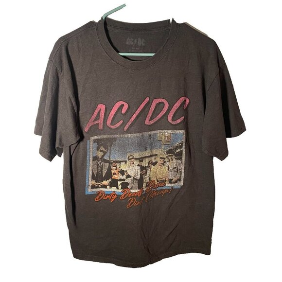 AC/DC | Shirts | Acdc Shirt Adult Short Sleeve Retro Dirty Deeds Done ...